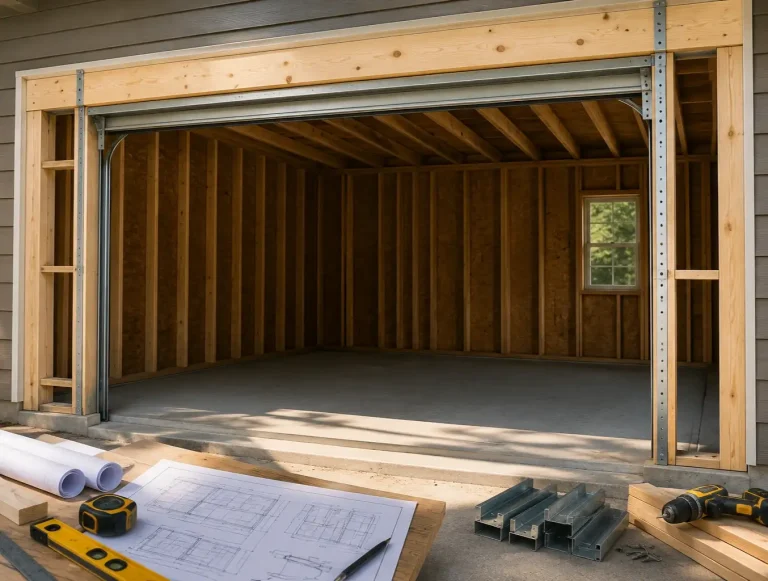 garage door frame materials construction best practices photo
