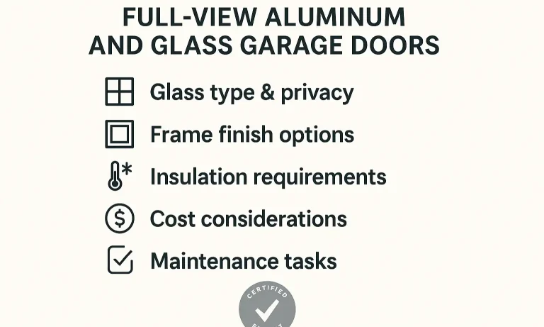 Garage door installer checklist for confident project planning