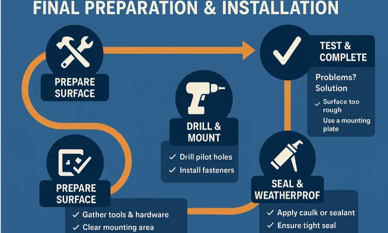 Garage Door Keypad Mounting Checklist for Uneven Surfaces