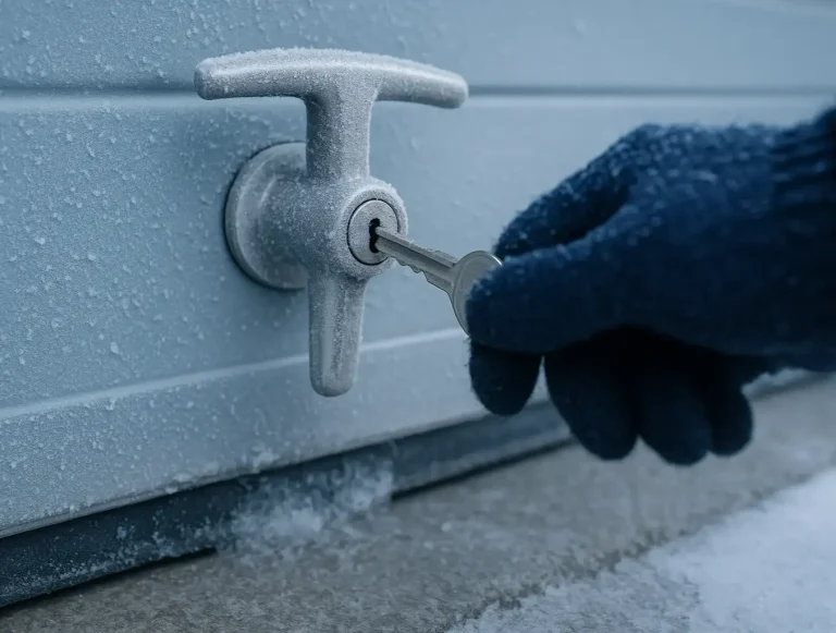 unfreeze garage door lock photo