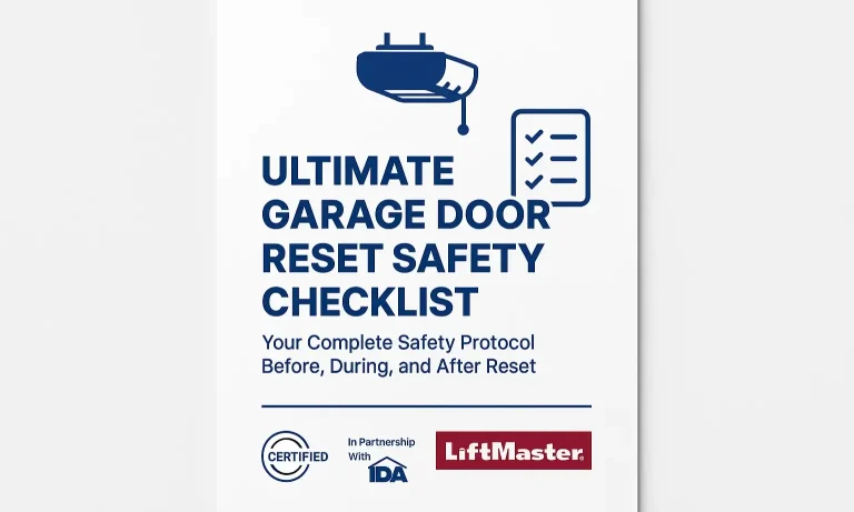 Garage Door Opener Reset Checklist for Homeowners