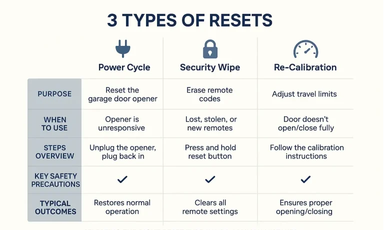 Garage Door Opener Reset Methods Explained