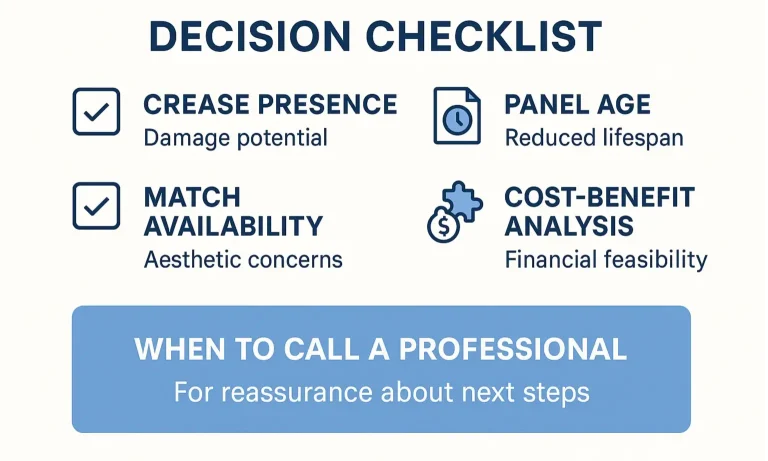 Garage Door Panel Evaluation Checklist for Homeowners