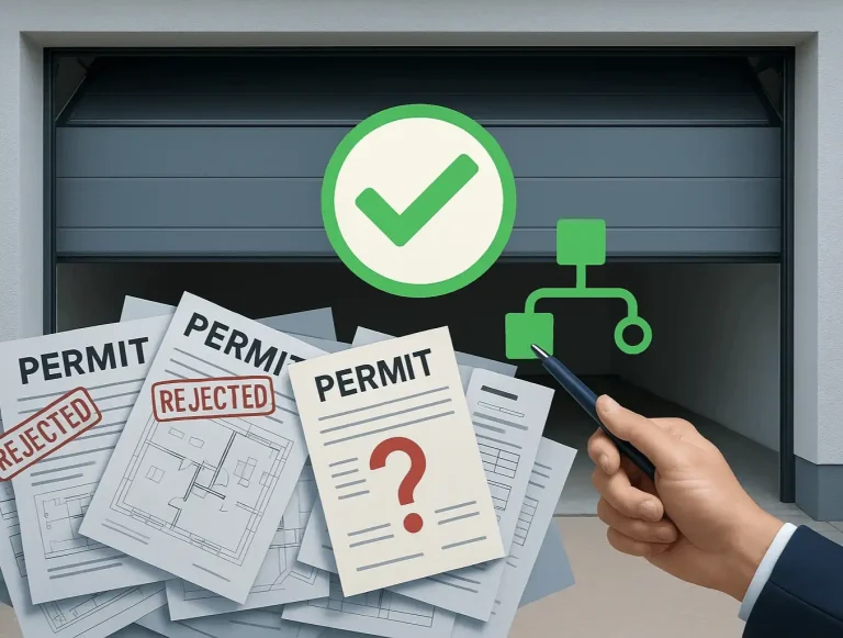 garage door permit application process photo