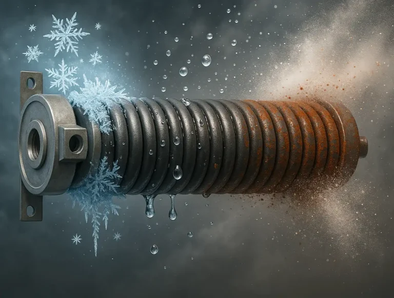 garage door spring maintenance weather photo