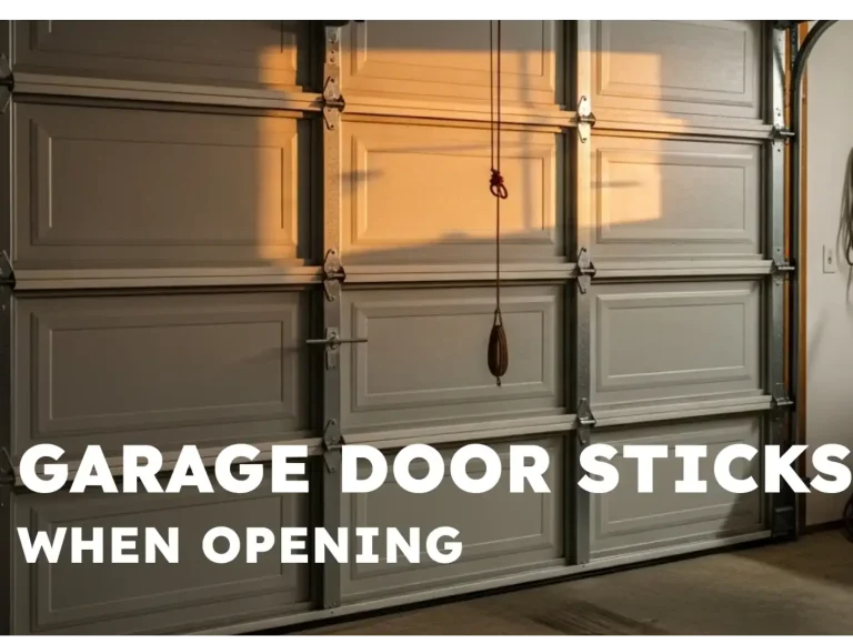 garage door sticks when opening how to fix it fast photo