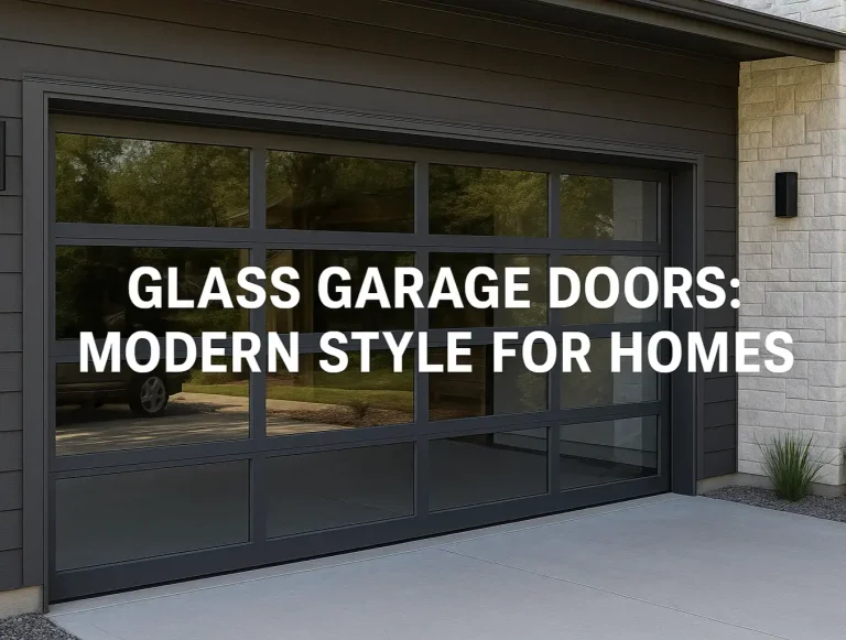 glass garage doors modern style for homes photo