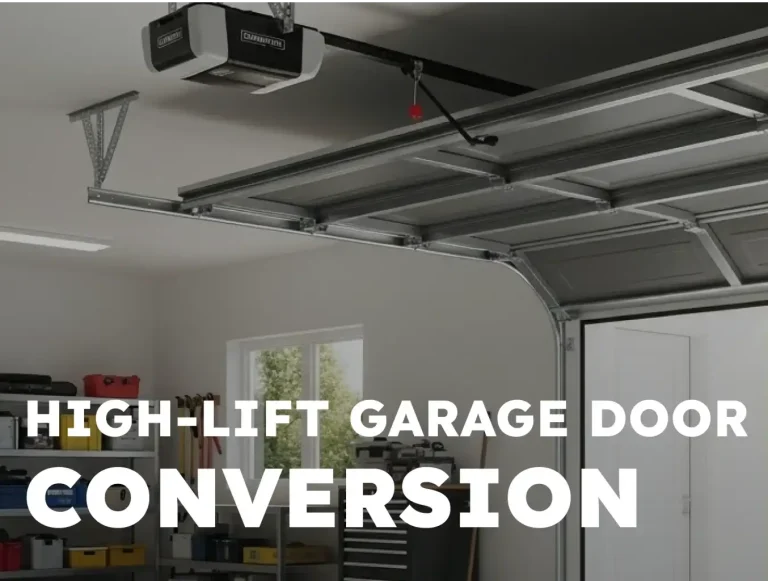 high lift garage door conversion maximize your space photo