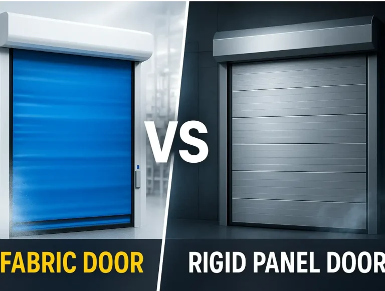 fabric vs rigid high speed doors photo