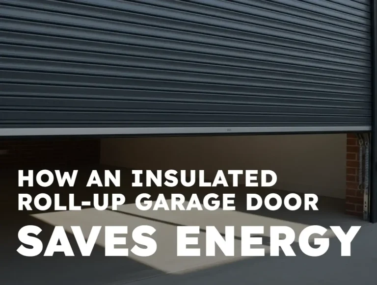 how an insulated roll up garage door saves energy photo