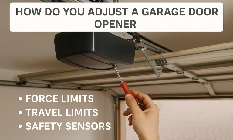 How Do You Adjust a Garage Door Opener