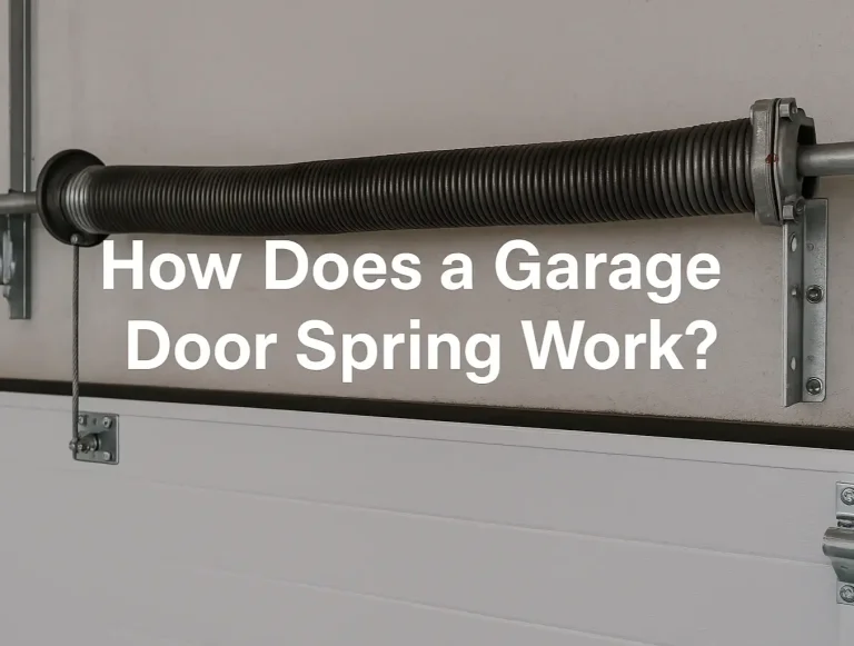 how does a garage door spring work torsion vs extension photo