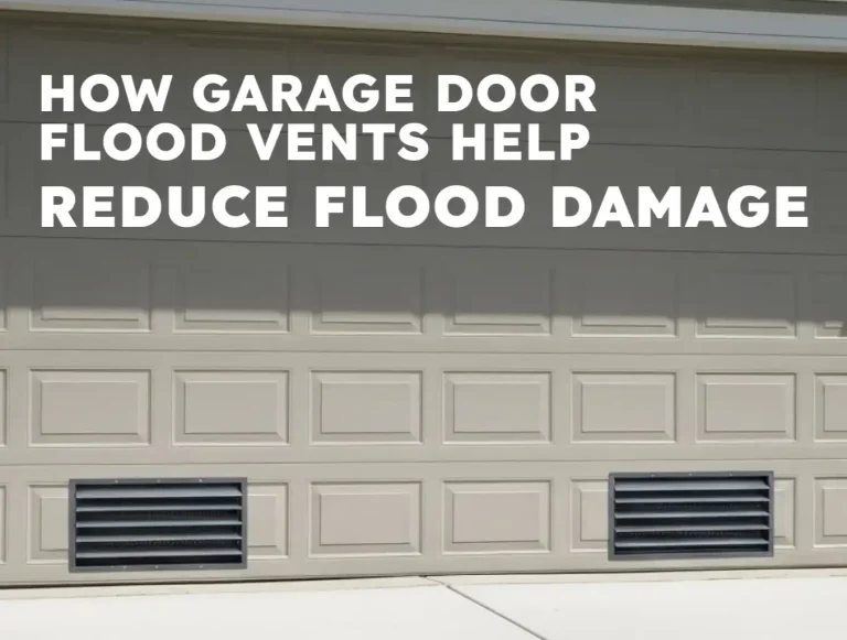 how garage door flood vents help reduce flood damage photo