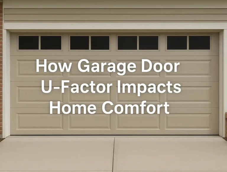 how garage door u factor impacts home comfort photo