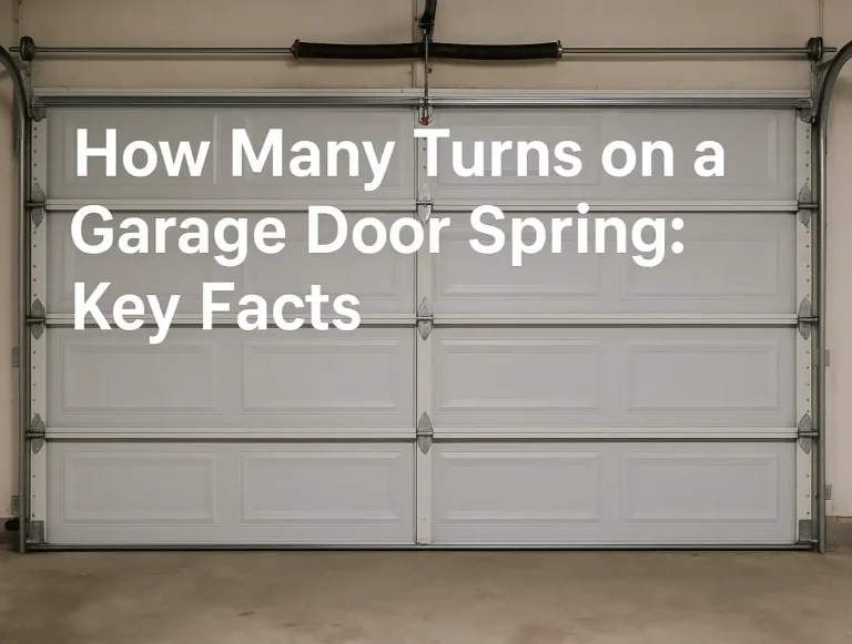 how many turns on a garage door spring key facts from the experts photo