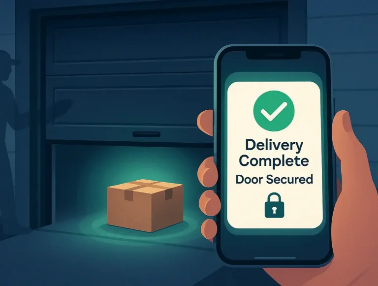smart garage secure delivery photo