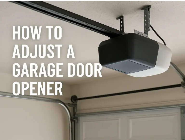 how to adjust a garage door opener easy fixes for smoother operation photo