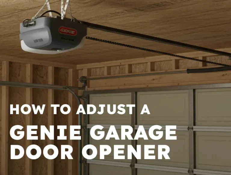 how to adjust a genie garage door opener step by step guide photo