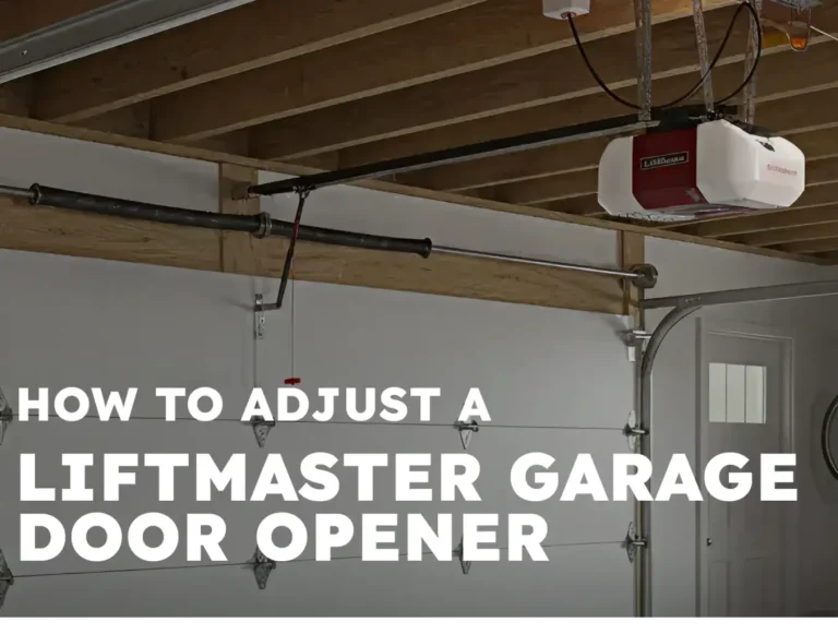 how to adjust a liftmaster garage door opener easy guide photo