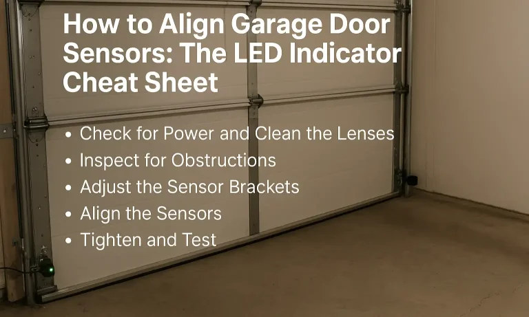How to Align Garage Door Sensors