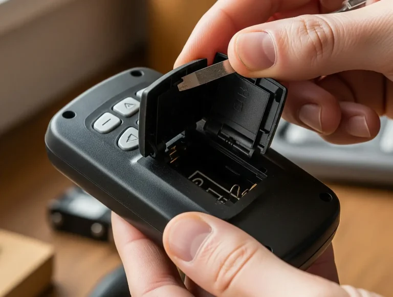 how to change a battery in a garage door opener remote quick diy guide photo