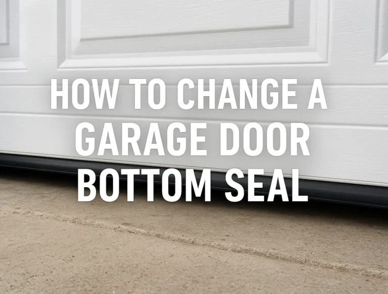 how to change a garage door bottom seal professional guide photo