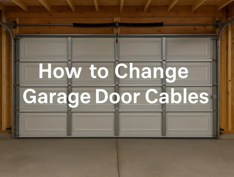how to change garage door cables safe replacement guide photo