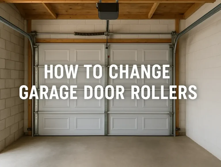 how to change garage door rollers safety warning photo
