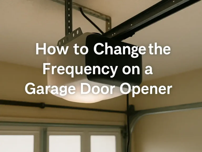 how to change the frequency on a garage door opener what you need to know photo