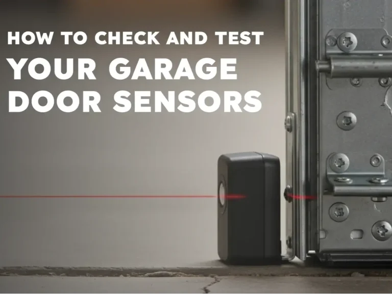 how to check and test your garage door sensors photo