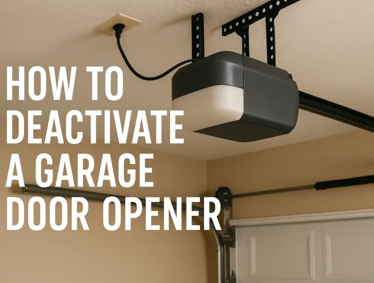 how to deactivate a garage door opener for security or maintenance photo