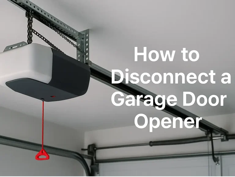how to disconnect a garage door opener manual release and safety tips photo