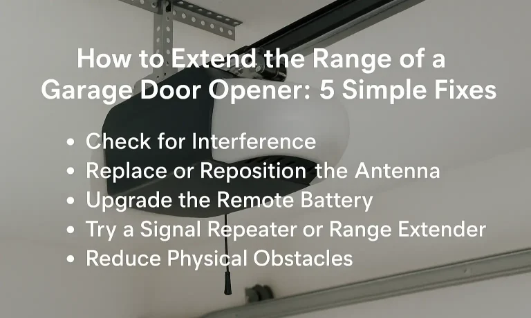 How to Extend the Range of a Garage Door Opener