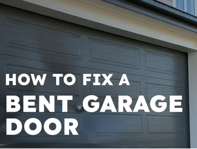 how to fix a bent garage door expert repair guide photo