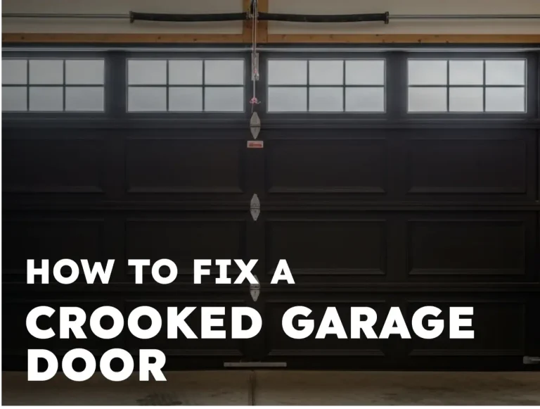 how to fix a crooked garage door a professional guide photo