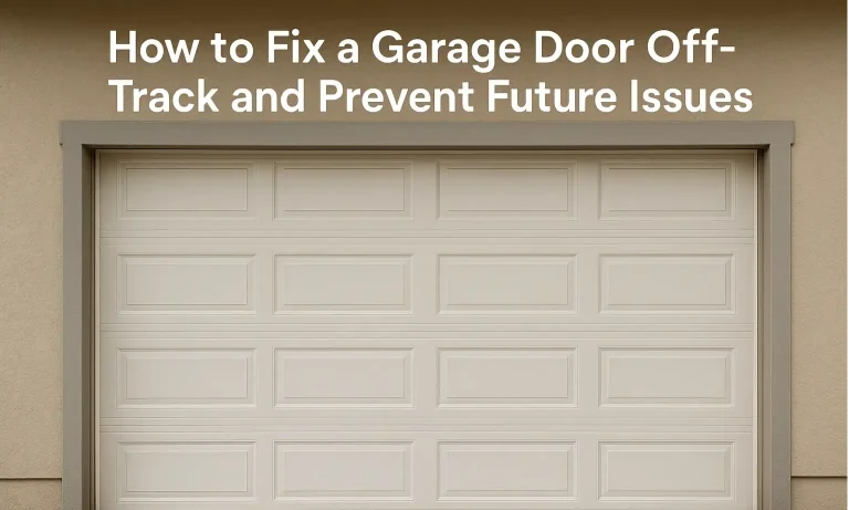 How to Fix a Garage Door Off-Track and Prevent Future Issues