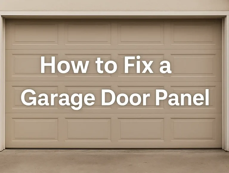 how to fix a garage door panel repair damaged sections photo
