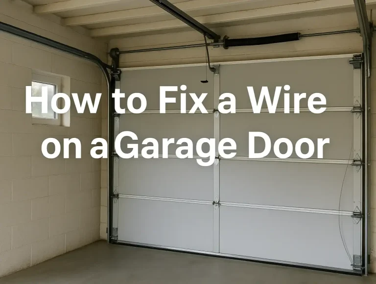 how to fix a wire on a garage door sensor wire guide photo