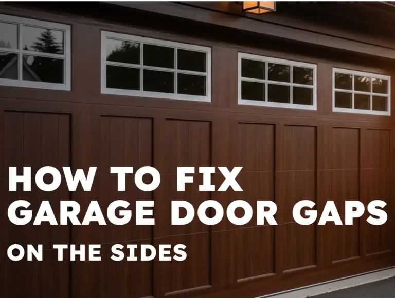 how to fix garage door gaps on the sides step by step guide photo