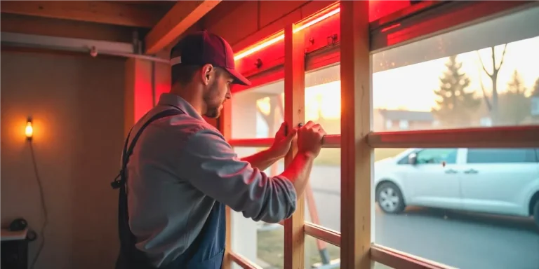how to frame a garage door photo