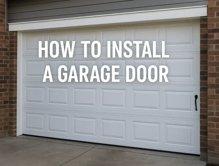 how to install a garage door complete step by step guide photo