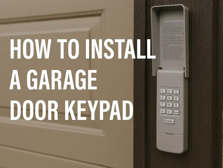 how to install a garage door keypad quick diy setup photo