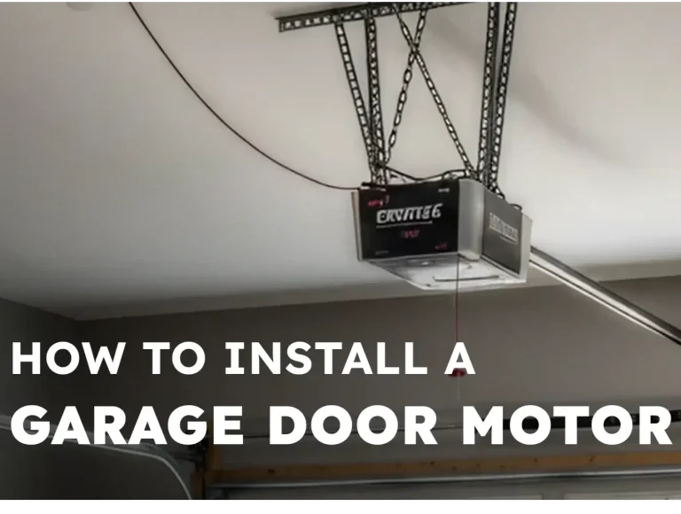how to install a garage door motor diy step by step guide photo
