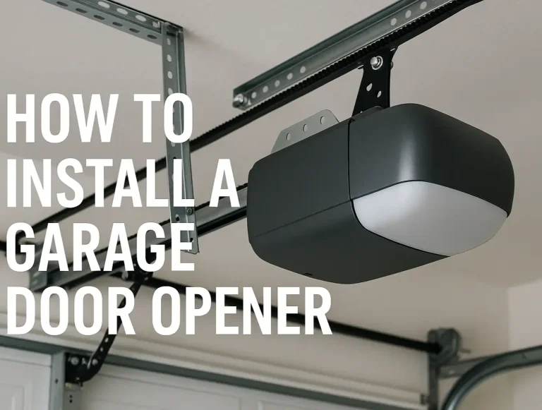 how to install a garage door opener step by step guide for diyers photo
