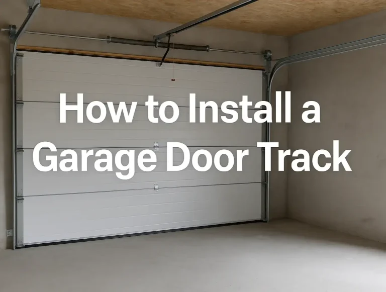 how to install a garage door track step by step setup guide photo