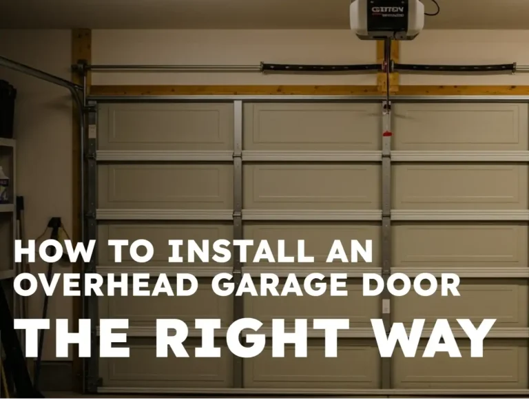 how to install an overhead garage door the right way photo