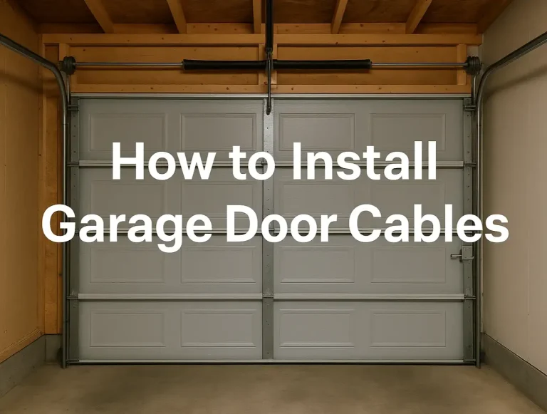 how to install garage door cables safety tips and guide photo