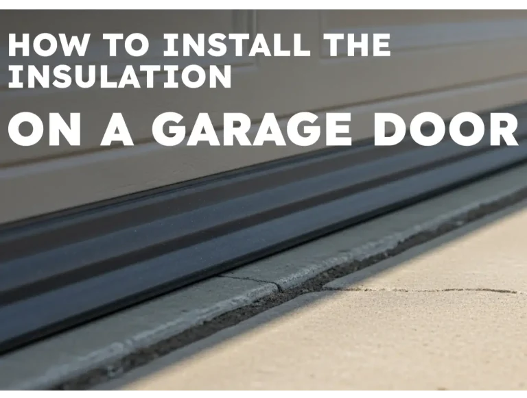 how to install the insulation on a garage door easy diy guide photo