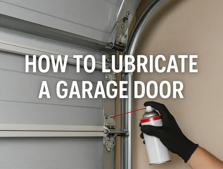 how to lubricate a garage door a quick maintenance guide photo