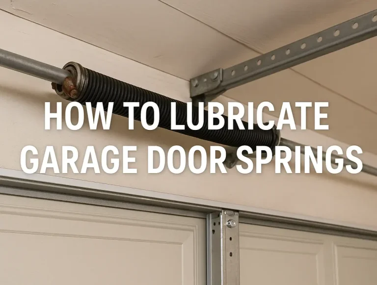 how to lubricate garage door springs smooth quiet operation made easy photo